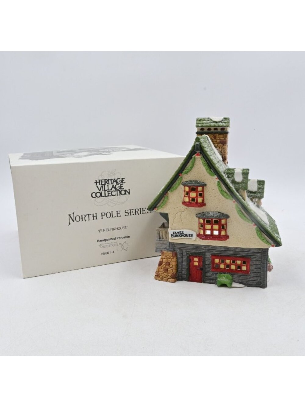Department 56 North Pole Series Elf Bunkhouse 5601-4 Heritage Village W/ Box